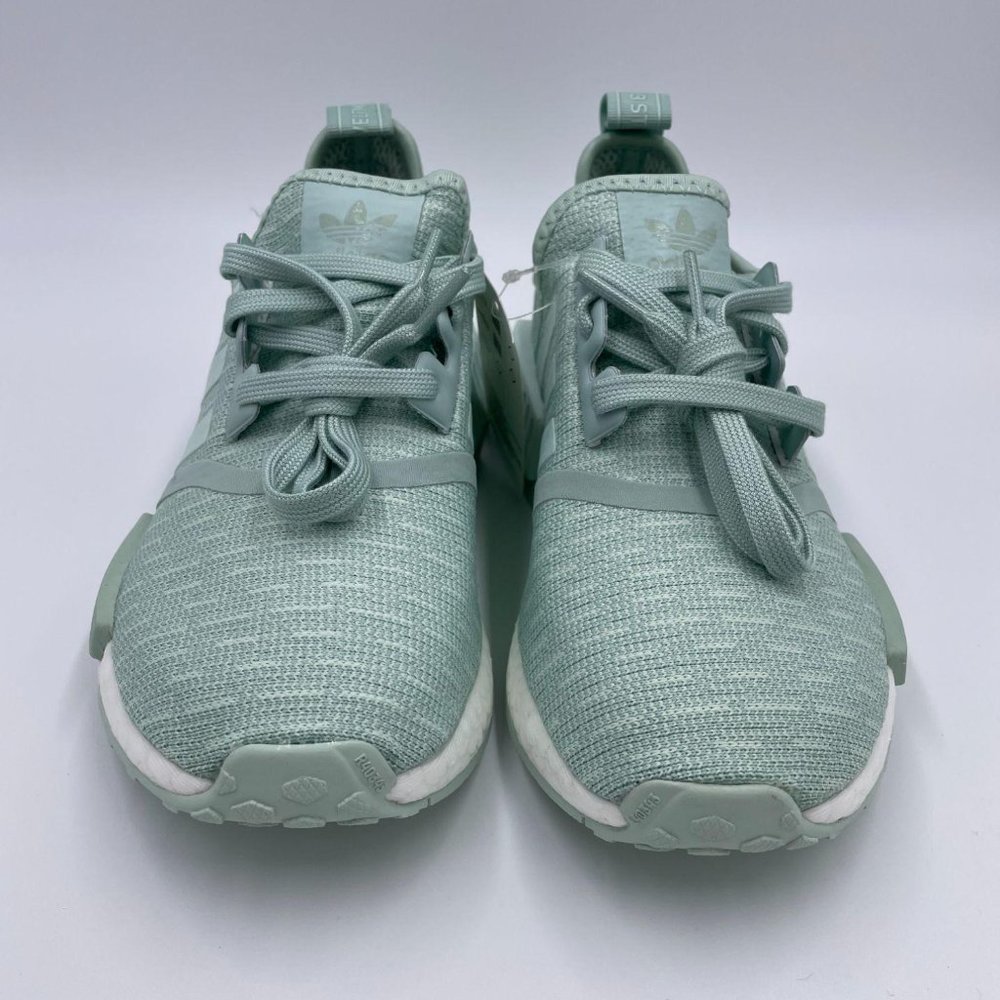 Adidas NMD R1 Green / White Womens Shoes - Picture 3 of 8